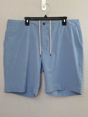 Faherty | All Day Shorts | Powder Blue | Waist 38” Inseam 9”